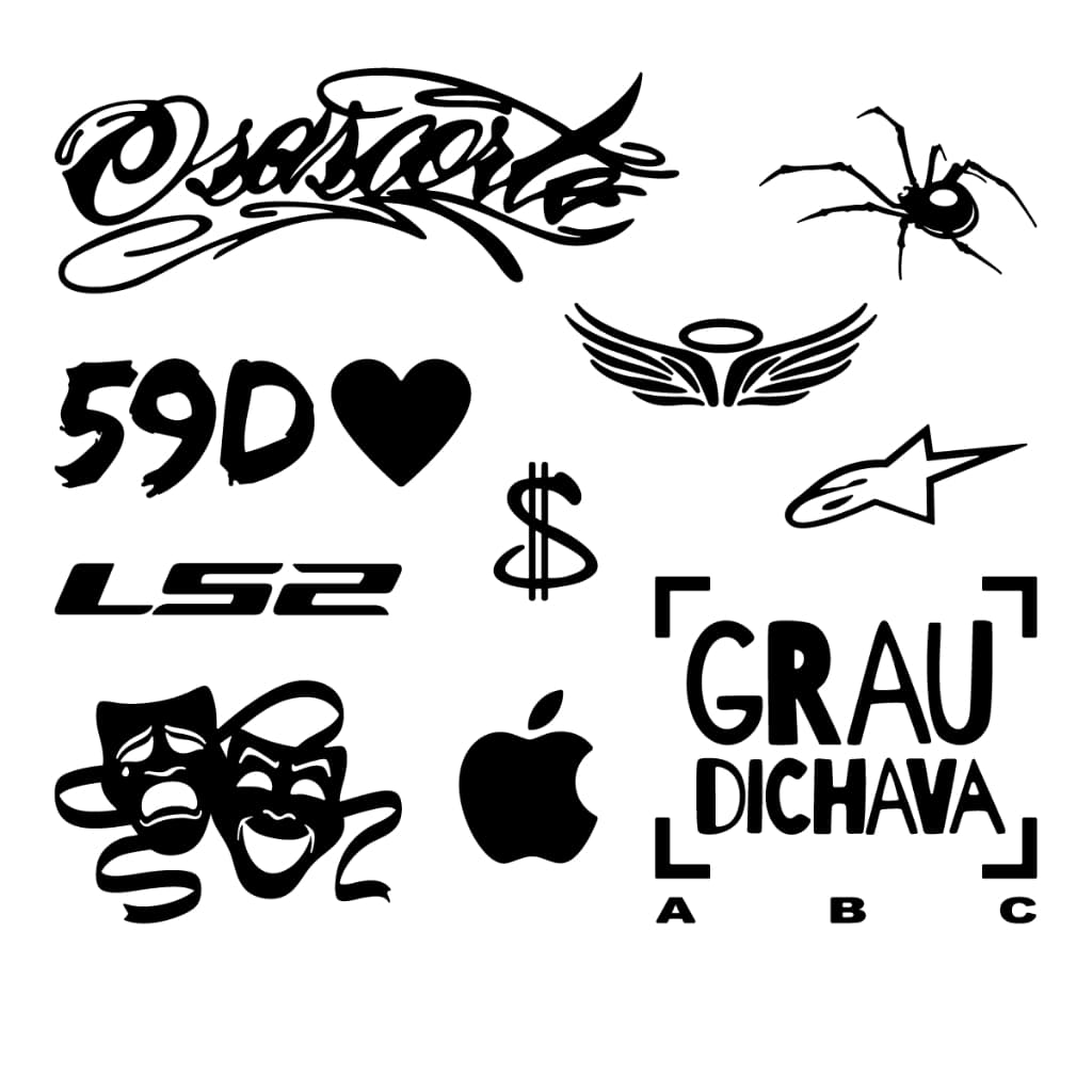 Adesivo Moto Grau Osascorte Grau Dichava Chora Agr Ri Depois 59D Anjo Bike Cartela Mobilete Chave