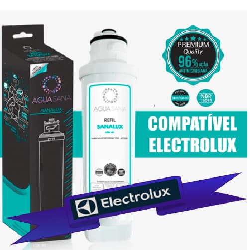 REFIL Filtro VELA Compativel Electrolux Pe11x Pe11b Pe12a Pe12b SANALUX AGUASANA Electrolux PE11X