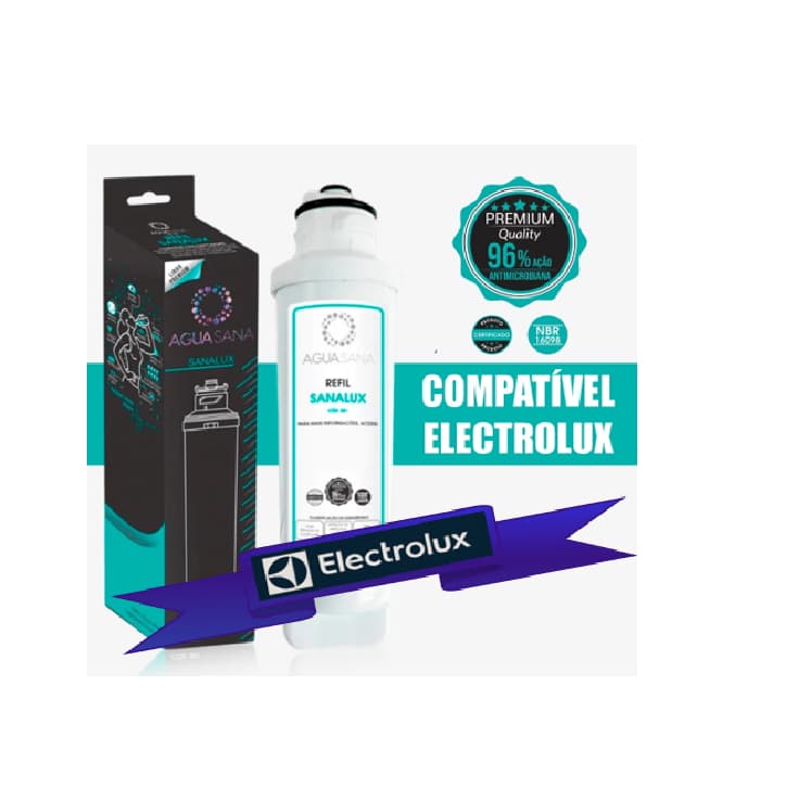 Refil Vela Filtro Purificador Compatível Electrolux PE11X, PE11B, PA21G, PA26G, PA31G, PC41B