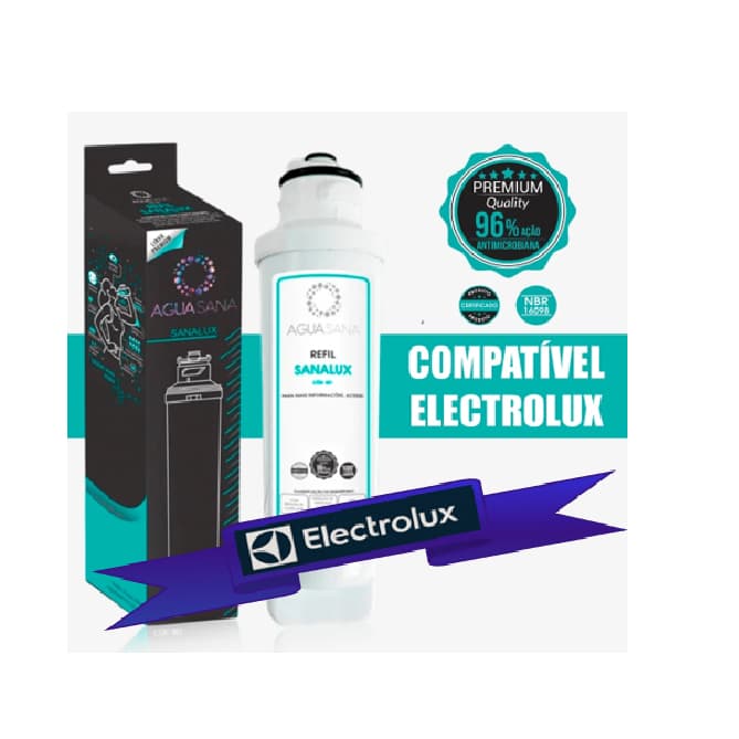 Refil Vela Filtro PARA Purificador Compatível Electrolux PE11X, PE11B, PA21G, PA26G, PA31G, PROMOÇÃO