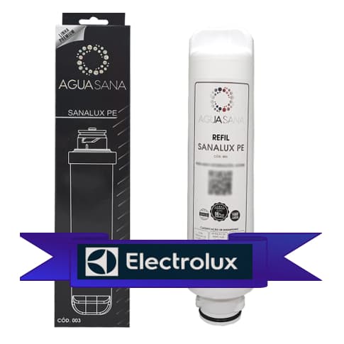 Refil Vela Filtro PE10B PE10X Compatível Electrolux Linha Pe Pe10 Pappca20 Purificador PROMOÇÃO