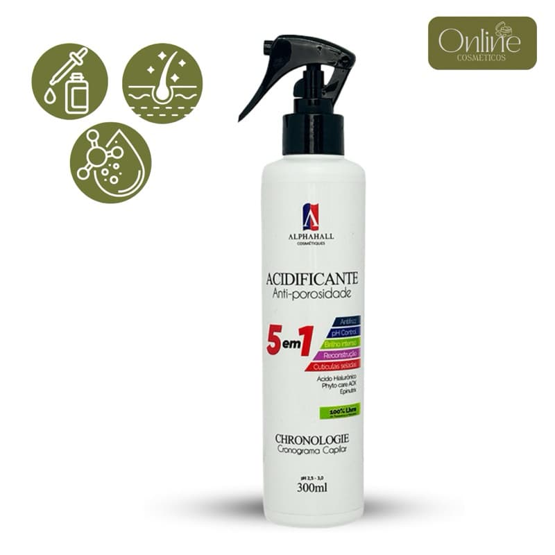 Acidificante Capilar 5 em 1 Cronograma 300ml Alphahall