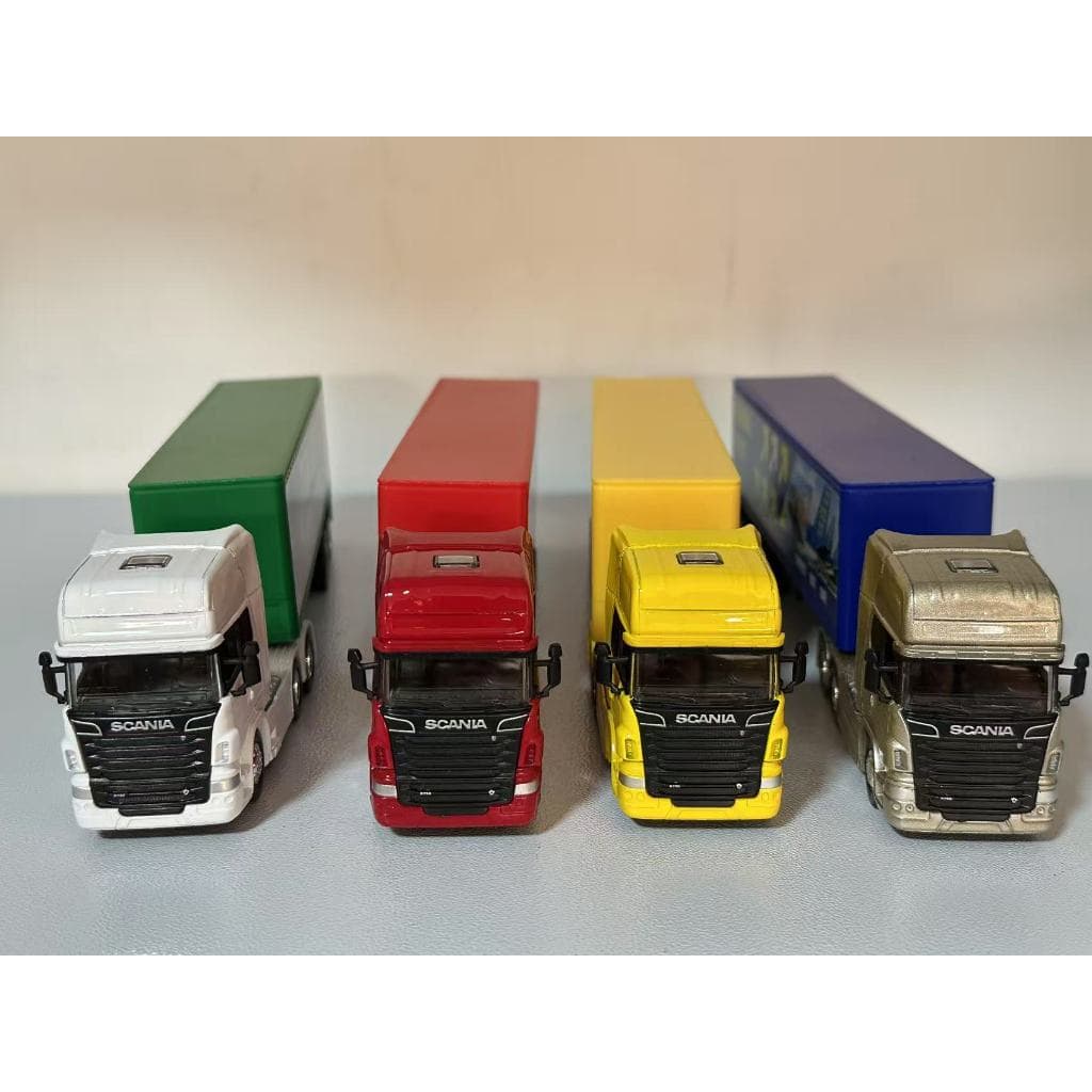 Miniatura caminhão Scania V8 R730 Baú 1/64