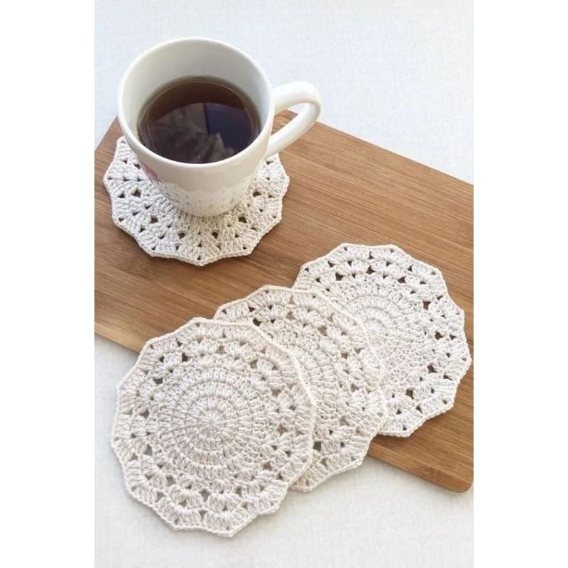 Descanso de Copo Crochê | Feito à Mão | Ideal para Decorar e Proteger