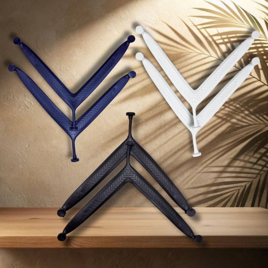 Correia Estilosa Asa Delta para Chinelo – Preta, Azul e Branca
