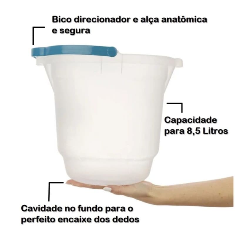 BALDE PLÁSTICO SANREMO 8,5L REF.240