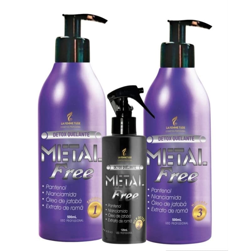 kit Detox Quelante Capilar, Metal Free, hidratação capilar Profissional