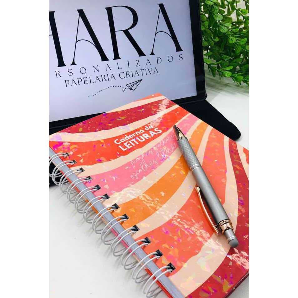 Diário de Leitura Personalizado Caderno de Leitura Planner Literário para Registrar Livros Lidos