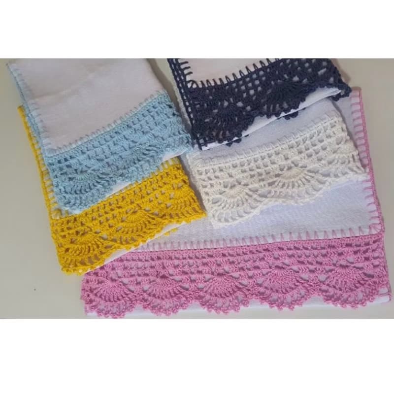 kit com 3 UN Pano de Prato esperança sacaria premium 45x75cm