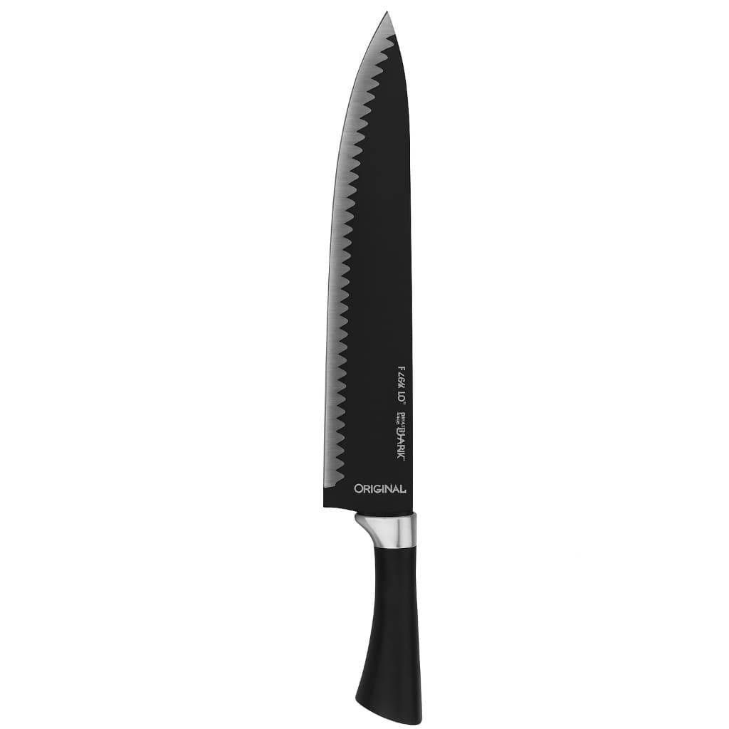 Faca de Cozinha Profissional 10” Serrilhada Original Shark – Aço Inox Preta
