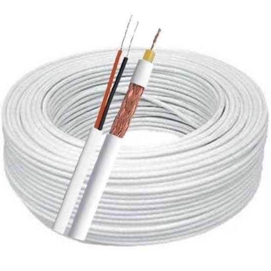 Cabo Para Câmera Coaxial + Bipolar 5mm Grosso 10 a 40 Metros - Condutti
