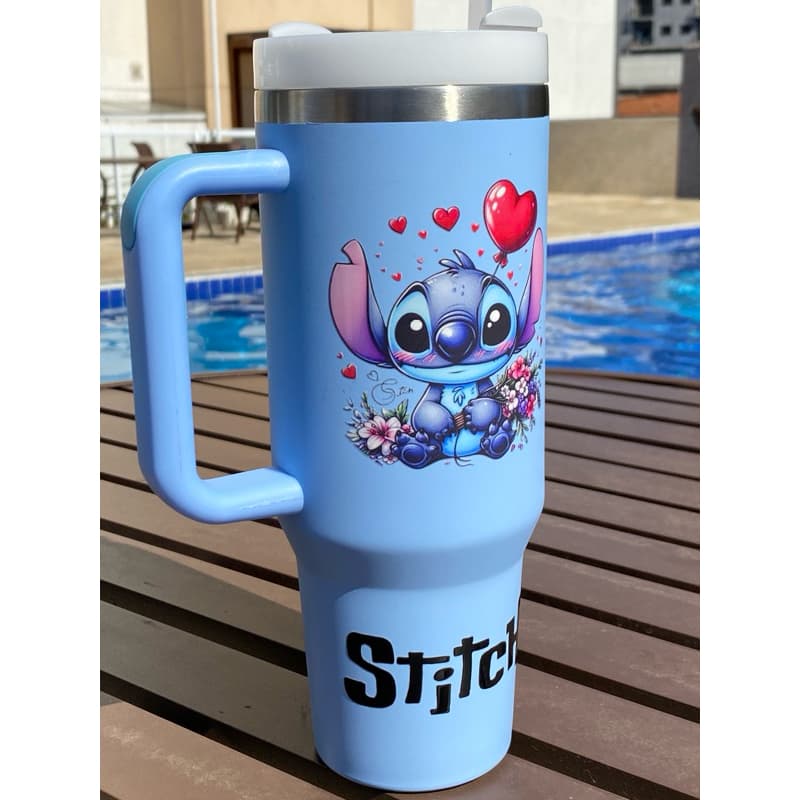 Copo Térmico Stitch personalizado com nome