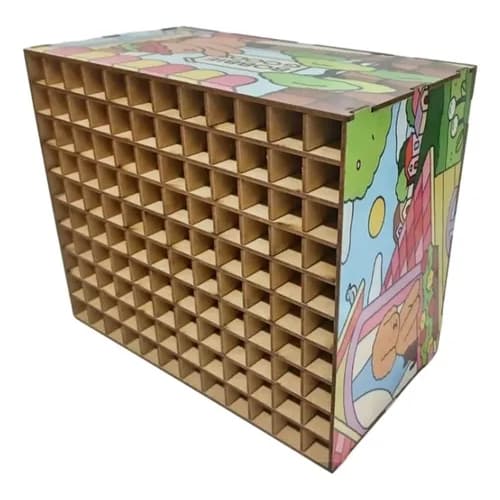 Porta Caneta Marcador Organizador Box Mdf Adesivado