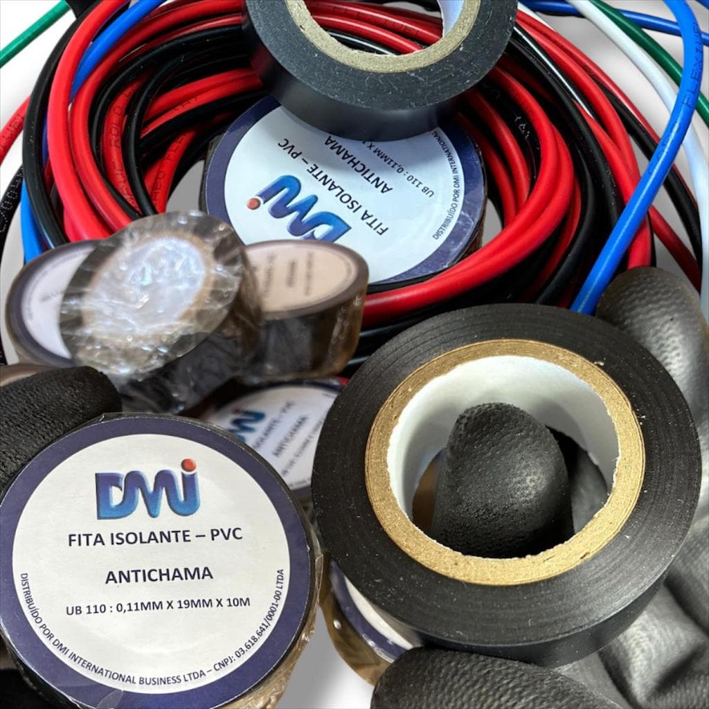 Kit 10 Fita Isolante Anti-chamas com 10 Metros cada fita