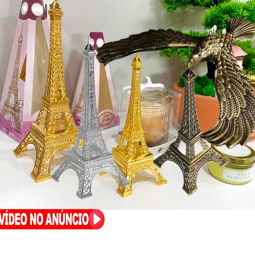 Torre Eiffel Decoração Dourada Prata Rose Metal Estátua, Decoração Mesa ,Casa Sala Quarto Elegante