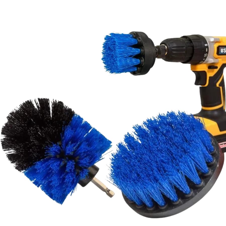 Kit 3 Escovas De Limpeza Pesada Para Parafusadeira Furadeira Disco