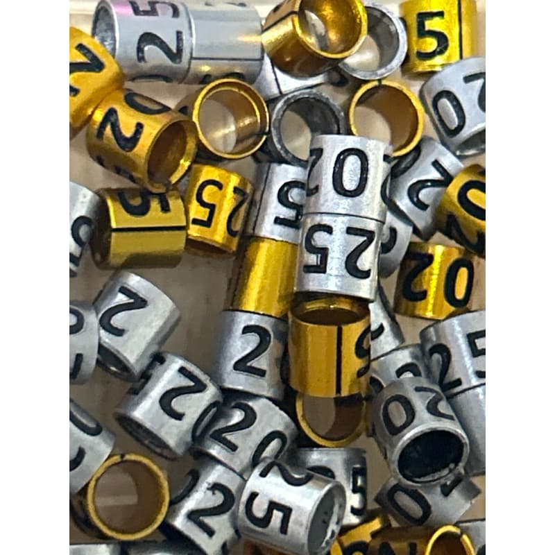 Anilhas ABERTAS 2025 / 2026, 4.0mm para aves ADULTAS , corrupião, sábias , etc vc