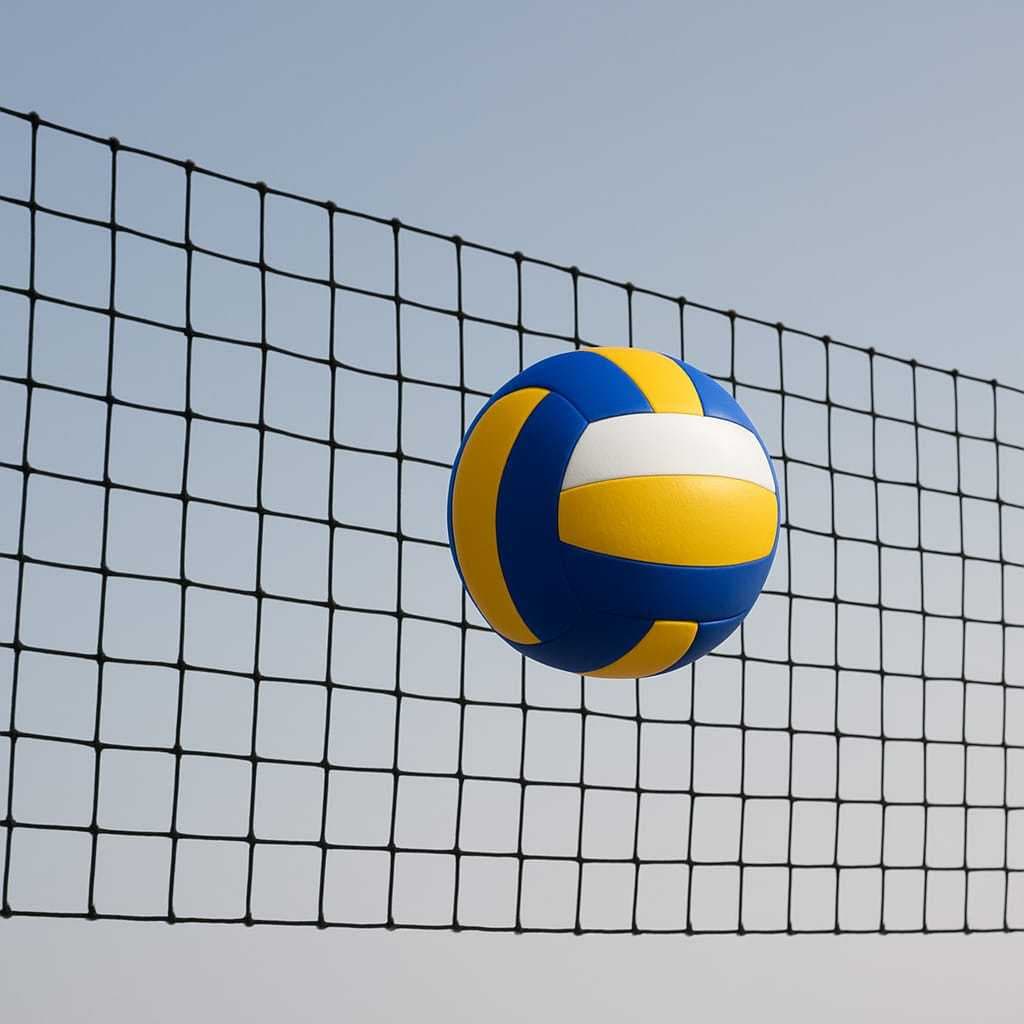 Rede de Vôlei 5m x1m Proteção U.V Fio De Nylon Sem Faixa