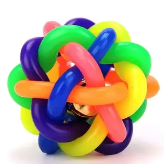 Bola Arco-Íris para Gatos | Brinquedo Interativo Colorido para Felinos