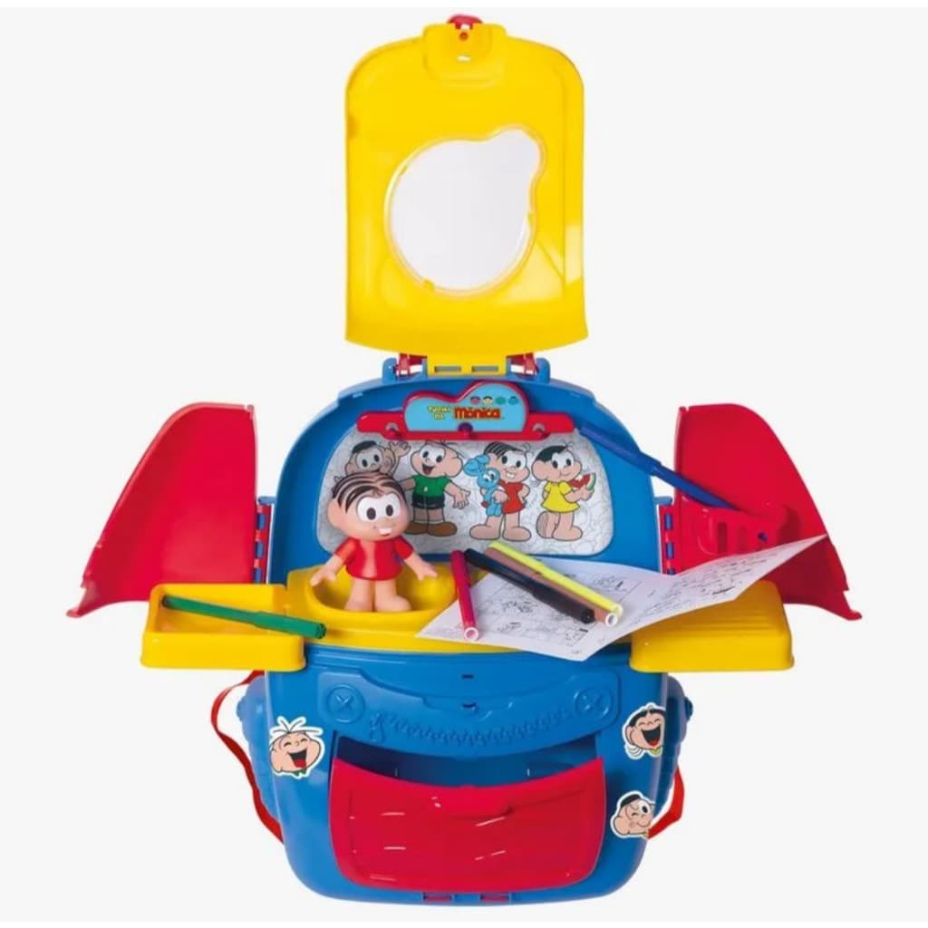 Mochila e Acessórios - Turma Da Mônica - Livro De Atividades E Canetinhas Pedagógico Educativo