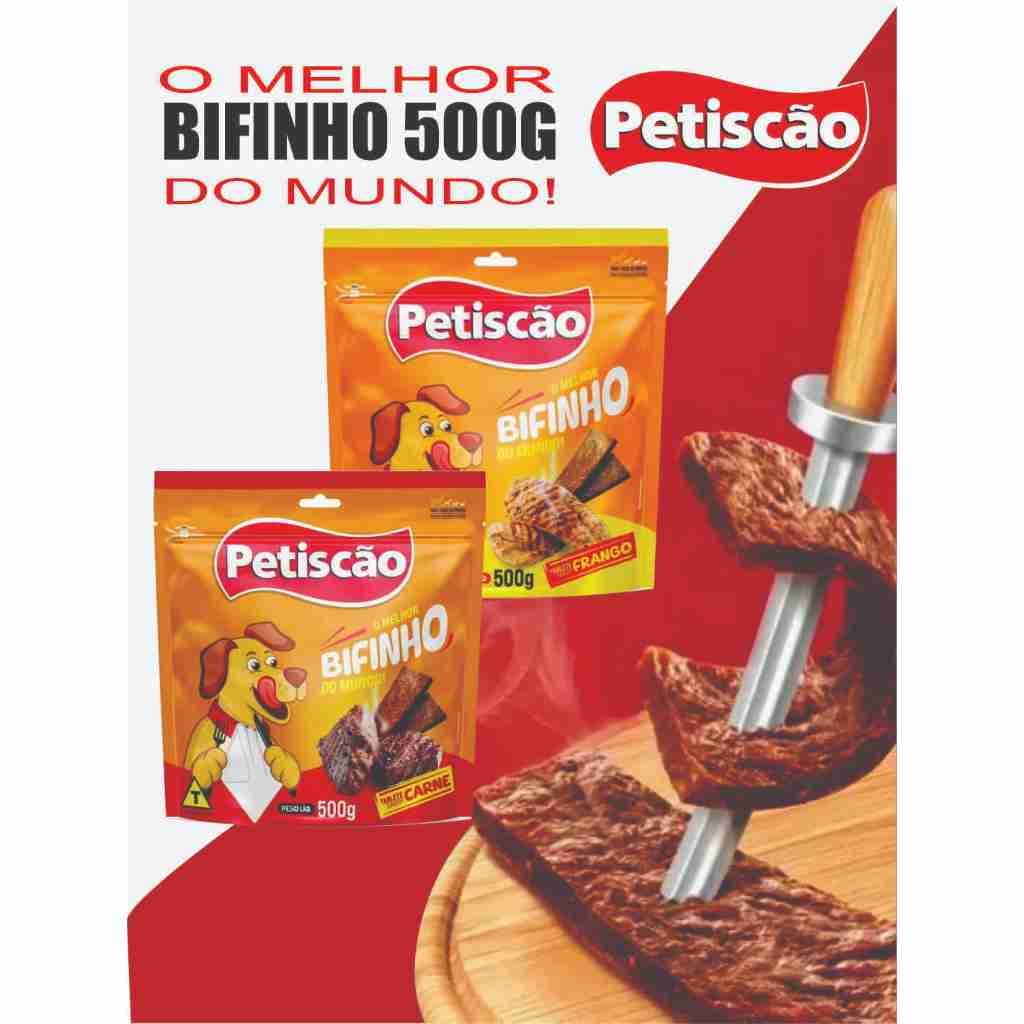 Bifinho Petiscão Carne ou Frango 500g