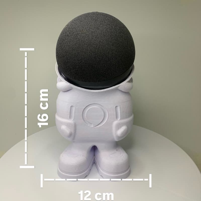 Suporte para Echo Dot Alexa de astronauta