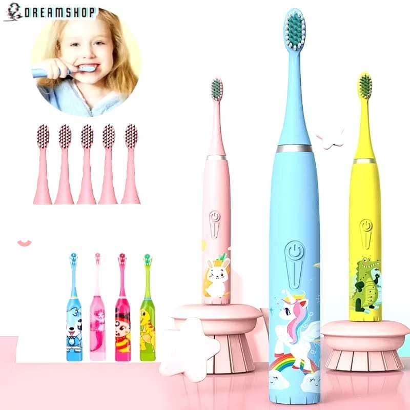 Escova infantil elétrica Dental Ultra-Sônica Elétrica Para Crianças