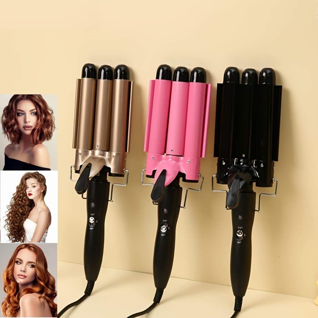 Modelador de cachos tri ondas Tri-ondas modelador 22cm de diâmetro