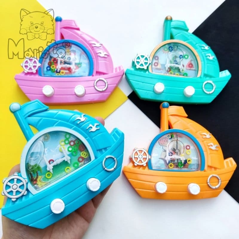 Kit 12 Mini Brinquedos Aquaplay Barco Veleiro Navio Pirata