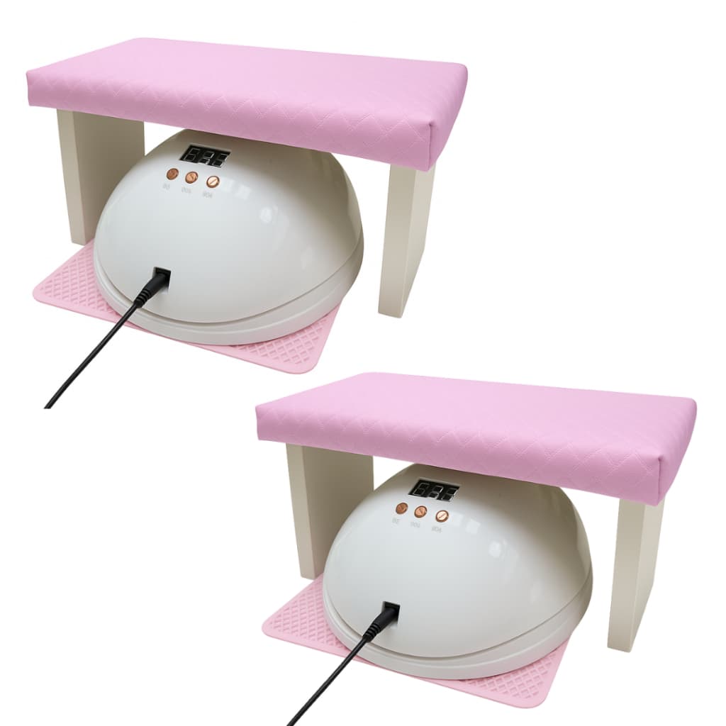 Combo 2 Apoio de Mão e Punho para Manicure Descanso de Mãos Salão de Beleza Unha