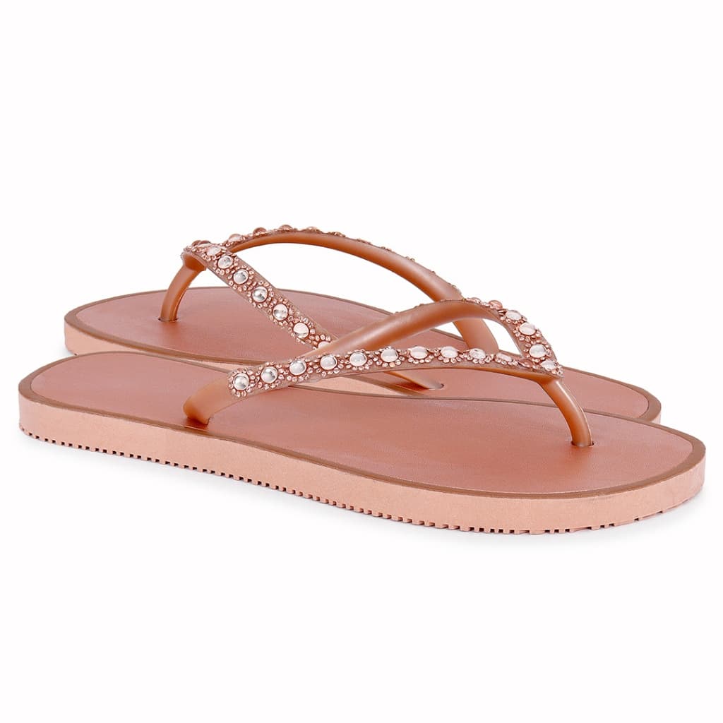 Chinelo Sandália Feminino com Strass Adulto Femininas Slim Rasteira Macio Papete Confort