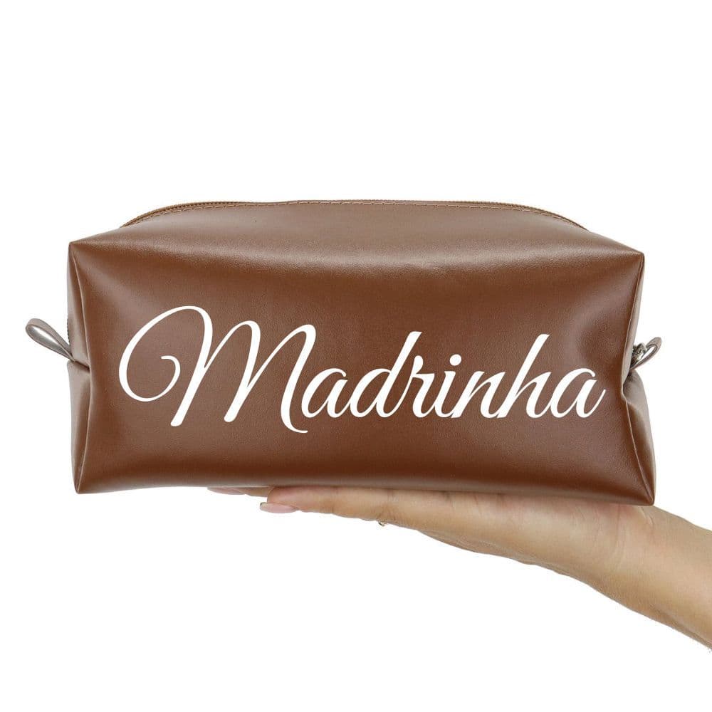 Necessaire Grande Personalizada Para Casamento Madrinha Caixinha de Padrinhos