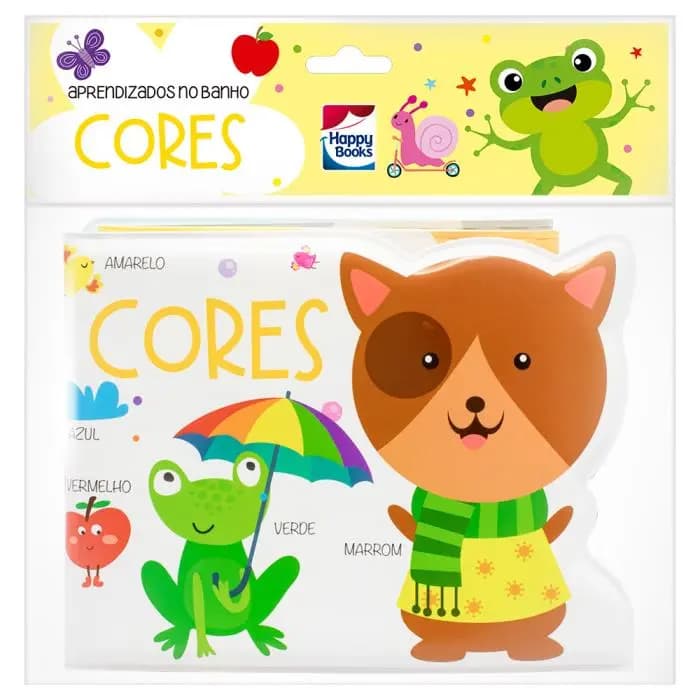 Livro Infantil Aprendizados no Banho Cores