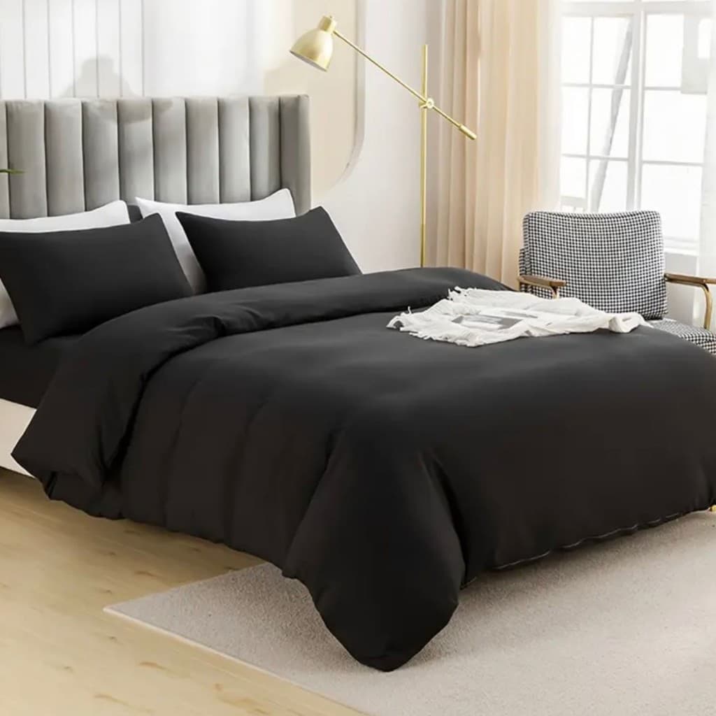 Capa De Edredom Casal Duvet Zíper 2,40 X 2,20 400 Fios Luxo Toque Macio