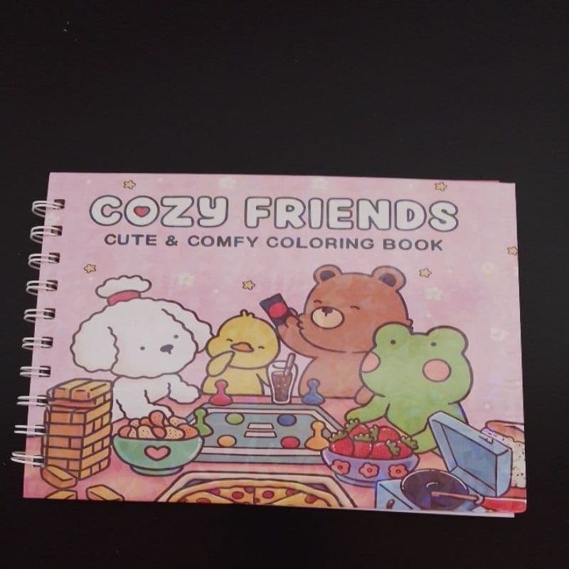 Cozy Friends livro de colorir.