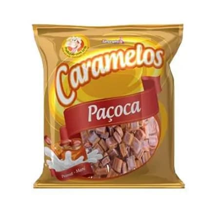 bala caramelo paçoca simonetto 500g/ sabor cremoso/ideal para festas e sobremesas