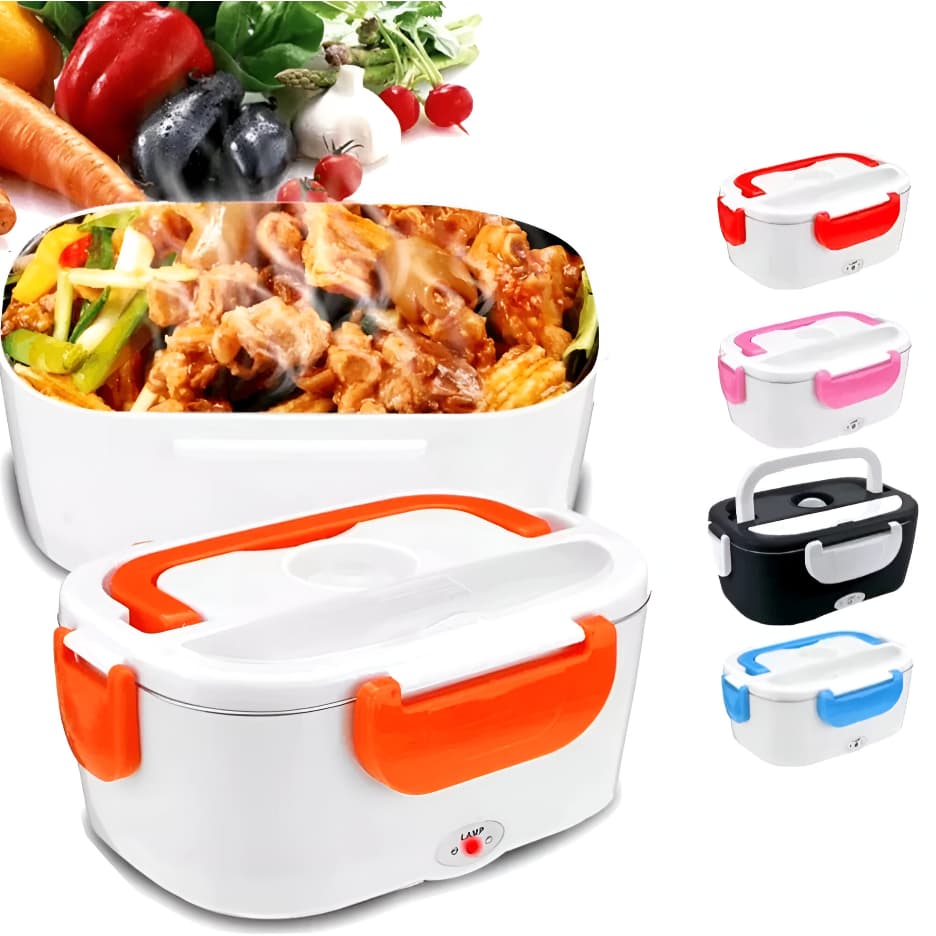 Marmita Elétrica Veicular Tomada Bivolt 110v 12v/24v - Marmita Térmica Para Comida Casa Cozinha Ap