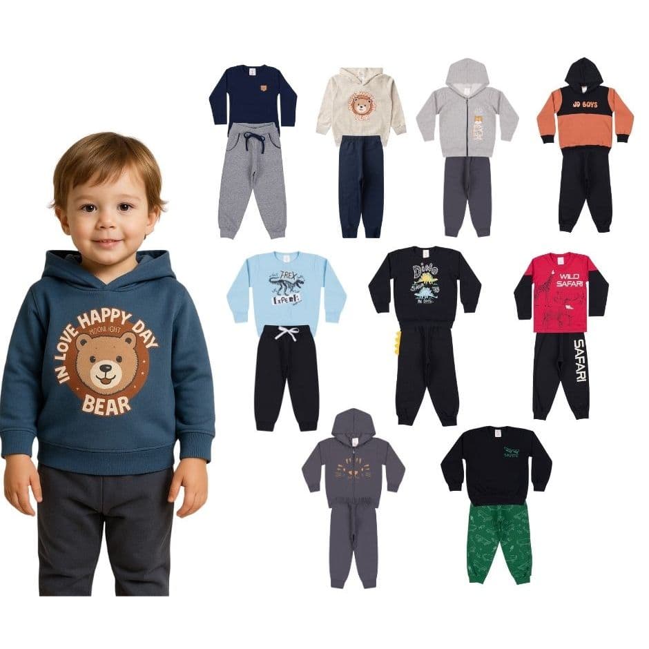 Kit Roupas Menino Inverno Tamanhos 1, 2 ou 3 – Sortido - JD Kids