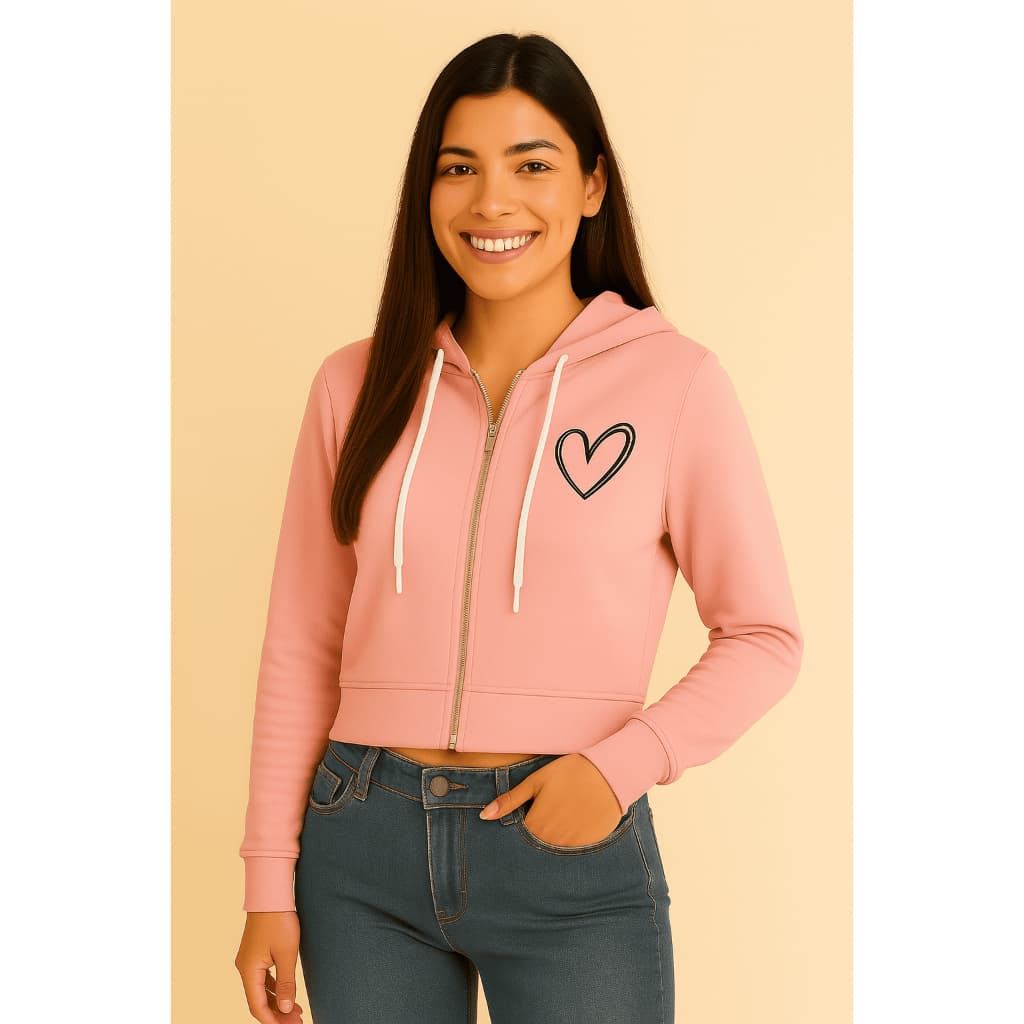 Cropped moletom feminino básico flanelado, caimento perfeito no corpo