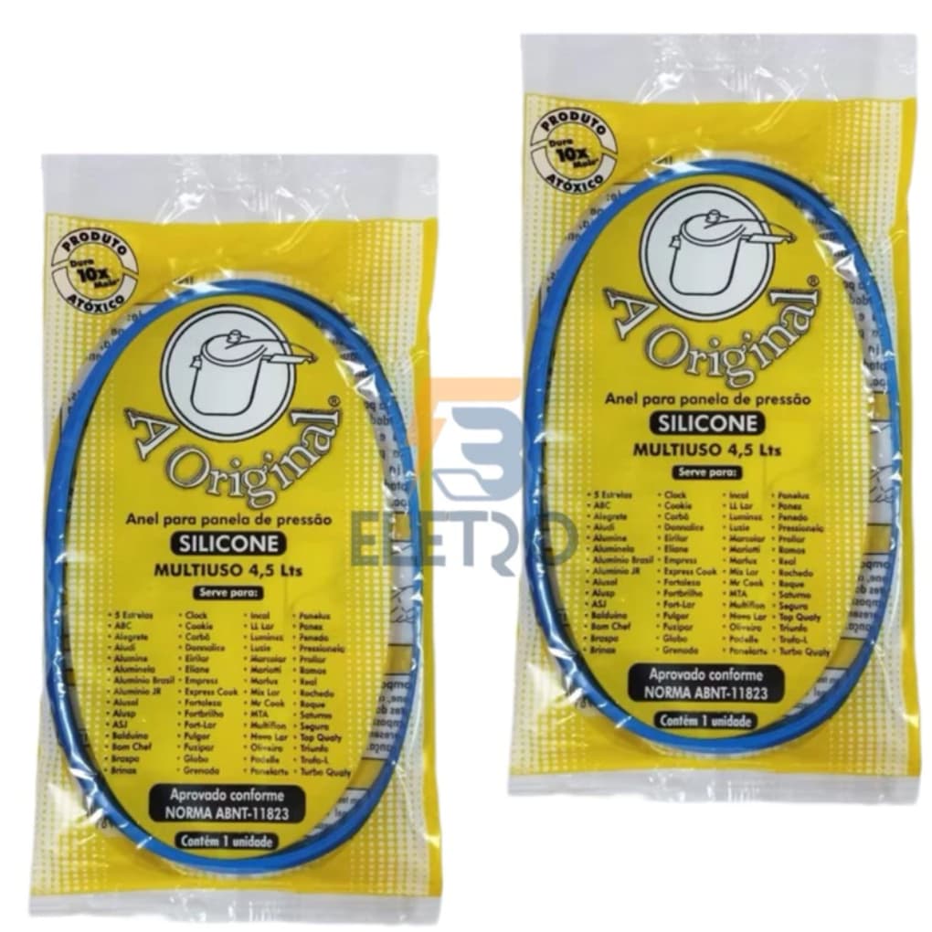 Kit C/2 Borracha para Panela de Pressão  de Silicone A Original ( Marcas na Descrição )