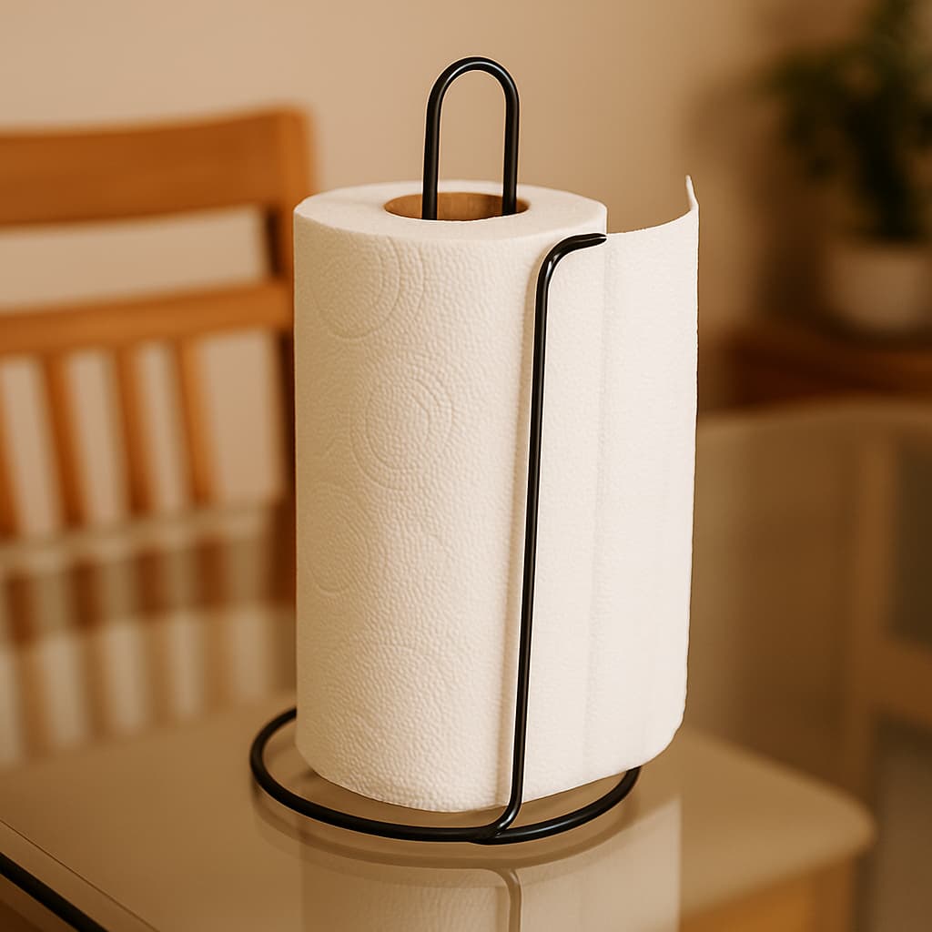 Suporte Porta Rolo Papel Toalha Para Mesa Vertical Guardanapo Cozinha Utensílios