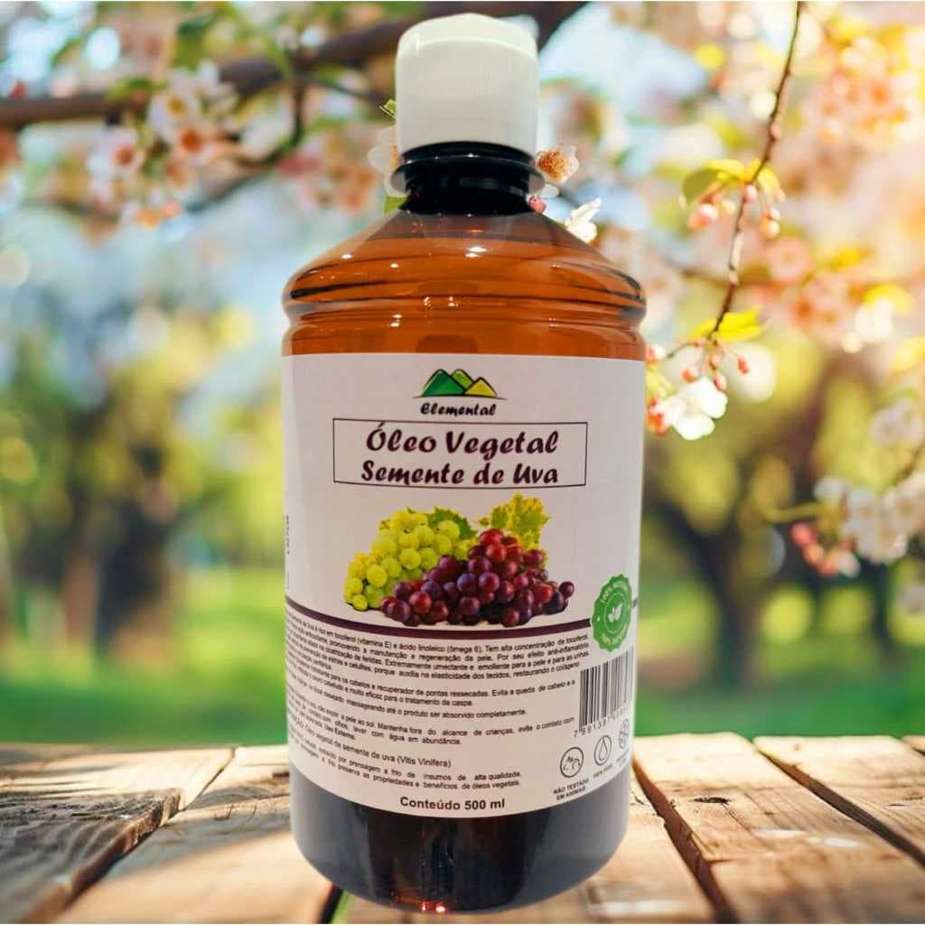 500ml Óleo 100% Vegetal de Semente de Uva