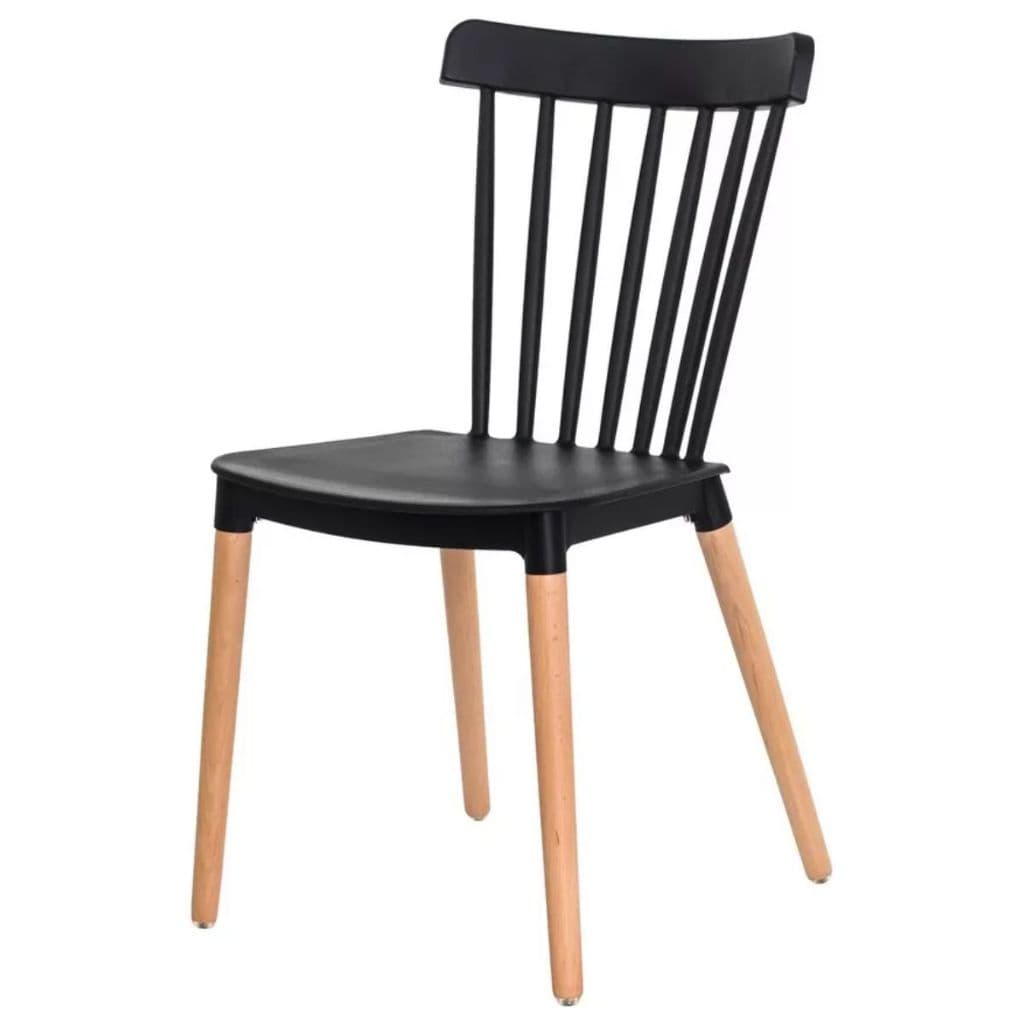 Cadeira Windsor Sala de Jantar Clássica Confortável Estilo Rustica Resistente pé de Madeira Design Moderno Até 120kg