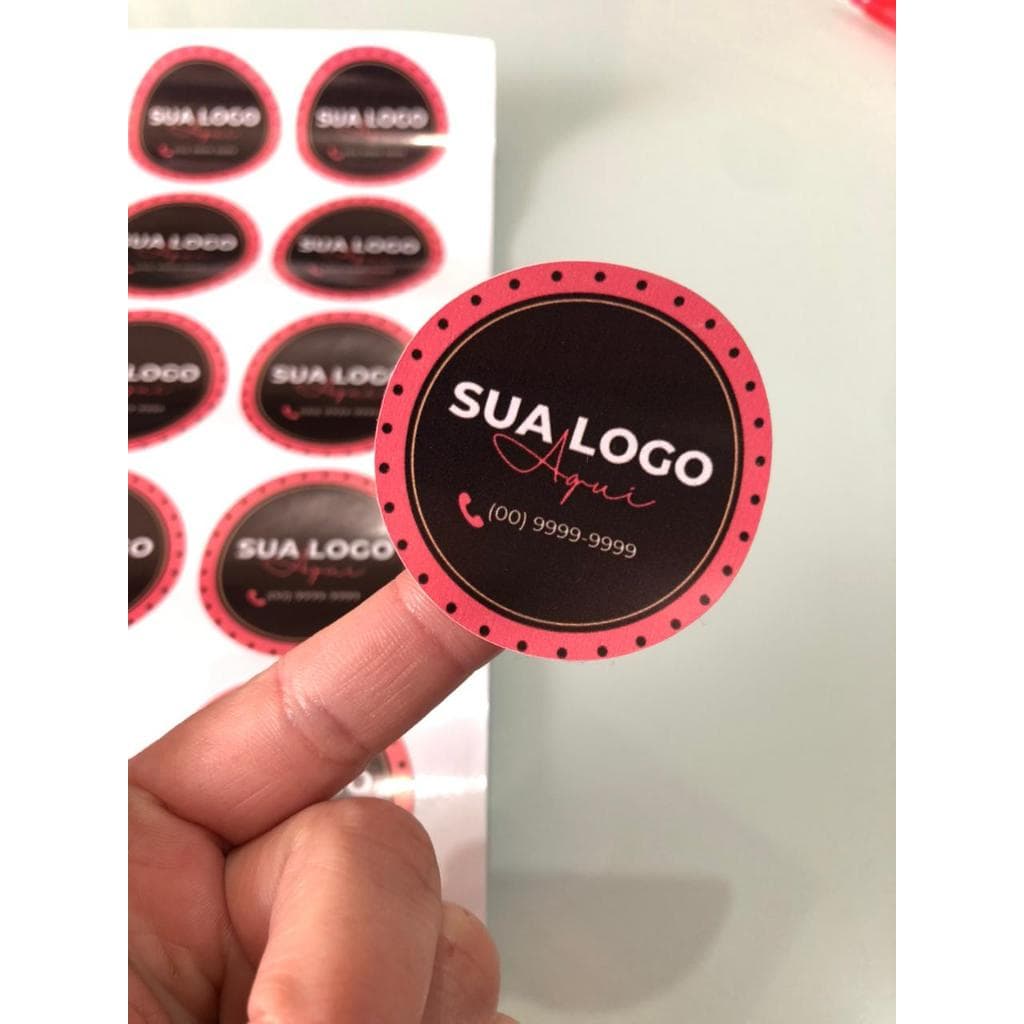 100 adesivos vinil personalizados etiqueta adesiva em vinil com logo tema aniversario