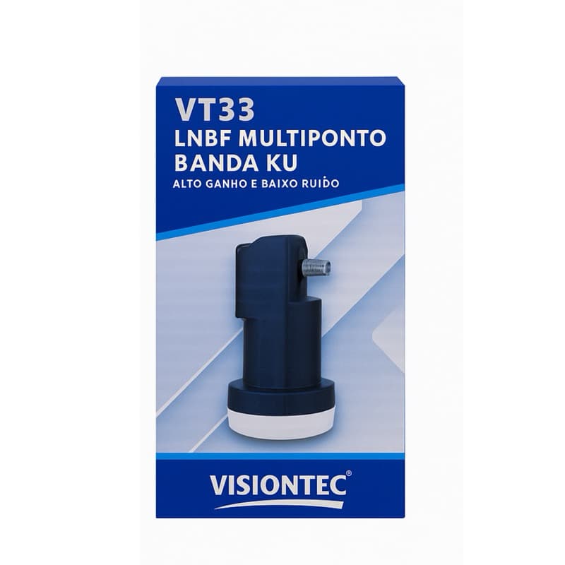 Lnbf Multiponto Ku Visiontec Antena Parabólica Vt33