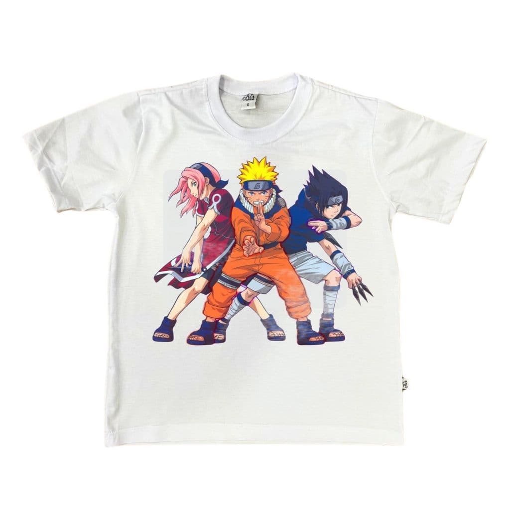 Camisete Personalizada tema Naruto, Sasuke e Sakura