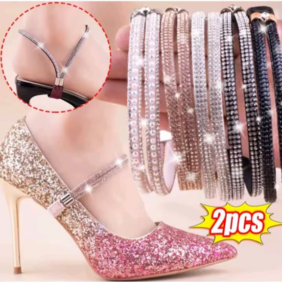 Alça Cordão Cinta elástica cinto fixação tornozelo fivela acessório para sapatos sandália feminina