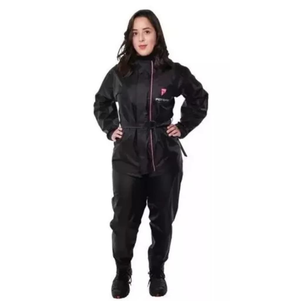 Conjunto Capa de Chuva Nylon Feminino Pioneira Storm Moto