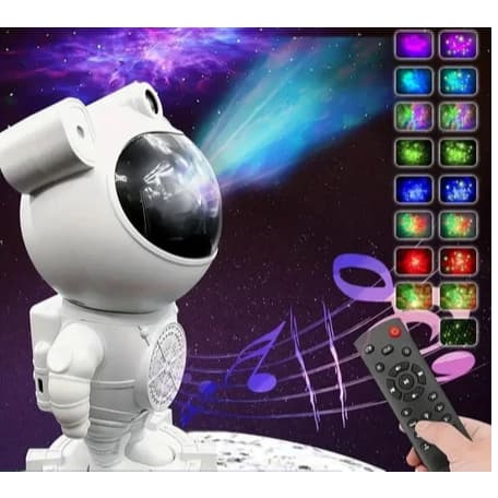 Produto Projetor De Luz Noturna Com Caixa de Som Bluetooth e Galaxy Star Galaxia Nebulosa Astronauta Luz Da Noite Quarto