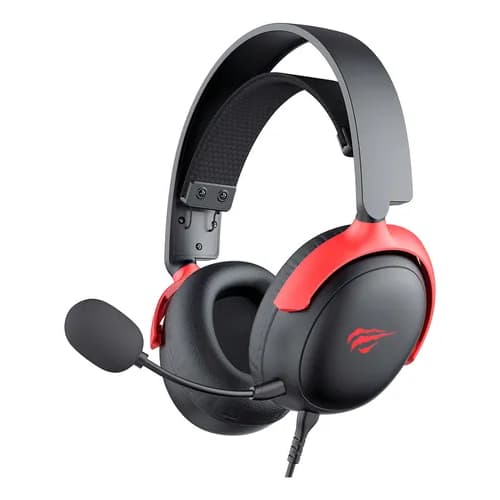 Fone Headset Gamer Havit Gamenote H2015f Preto/vermelho Cor Preto